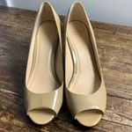 Cole Haan  Wedge Heel open toe beige pumps size 6.5 Photo 1