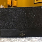 Kate Spade  Black Glitter Crossbody Bag Zip Top Evening NWT Photo 0