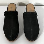 J.Jill Black Studded Leather Heel Clogs Mules Photo 1