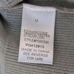 Polagram Extended Shoulder Sweater Knit Pullover Womens Size Medium Sage Green Photo 3