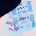 Roxy NWT  Solid Beach Classics Regular High Leg Bikini Bottom,‎ Anthracite Photo 5