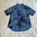 Free People Sandrine Rose by Women's Blue Tropical Western Short Sleeve Shirt XS Photo 8