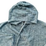 Lululemon Calm and Collected Wrap Heathered Sailboat Navy XL Linen Cotton Hoodie Photo 3