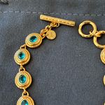 NWOT Julie Vos Gold Bracelet with Turquoise Accents Photo 1