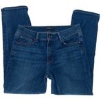 Ann Taylor  Womens Slim Jeans Modern Fit Medium‎ Wash Stretch Denim Blue Size 6P Photo 4