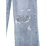 Edikted Wide Leg Jeans Women XS Destroyed Light Wash Streetwear Skater Y2K Style Photo 2