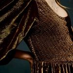 Free People  Farrier Velvet
Mini Dress -  Size XS
NWOT Deep Olive last picture Photo 2