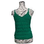 None Green Knit Cami Fishermen Top Women’s Size M Cable Knit Y2K Preppy Coquette Photo 4