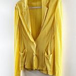 Missoni Vintage Cotton Lightweight Double Button Blazer Jacket Yellow 12 Photo 6