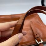 Hobo Vintage Cognac Leather Shoulder Handbag Angelica Purse Bag Tan Photo 2