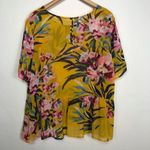 Gibson Latimer Gibson Latin er yellow floral sheer top small Photo 2