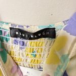 Blue Blush NEW NWT  Floral Print Mini Dress SZ Small Smocked Back‎ Flirty Cutaway Photo 9