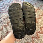 Adidas | Women's Black and White Adissage Massage Slip On Sports Slides Photo 4