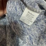 Thyme + Honey  Blue Knit Stretchy Dress size M sweater pockets sheath super soft Photo 7