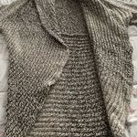 Tumi Peruvian baby alpaca & wool marled gray shawl collar open front cardigan S Photo 12