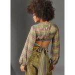 Urban Outfitters  UO Kary Keyhole Tie-Back Top Blouse Size Small NWT! Photo 1