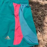 Adidas  sea green/pink running shorts sz medium Photo 2