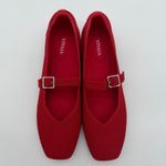 Vivaia Margot Mary Jane Comfort Old Money Flxible Arch Support Flats Ruby Red 9 Photo 5