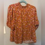 Knox Rose  Smocked High Neck Floral Top Photo 1