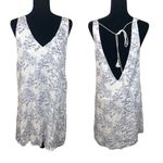 The Jetset Diaries TJD Cream Purple Paisley Print Mini Dress Size Medium Photo 1