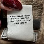 Flying Tomato NITT By  Boho Crochet Lace Cowl Neck Tunic Sweater Lined Tan Large Photo 6