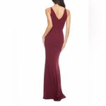 Dress the Population NWOT Jordan Ruched Side
Slit Dress burgundy sz S Photo 2