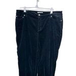 Charter Club  Pant Shop Women Sz 6 Pants Black Corduroy Straight Leg Cotton Blend Photo 1