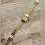 Seiko Super Rare Vintage Ladies Watch Octagonal Gold Dial Gold Bracelet Photo 5