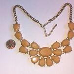 Elegant Gold Tone Peach Boho Retro Statement Necklace Photo 2