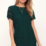 Lulus Green Lace Shift Dress NWT Photo 0