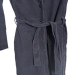 A.P.C. Justine Navy Corduroy Straight Leg Belted Long Sleeve Jumpsuit Size 2 Blue Photo 10