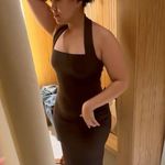 Mango  Dress Chocolate Brown Photo 0