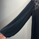 American Eagle  Crochet Black solid Dress v neck size Medium Photo 3