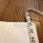 Rollas Layla high rise straight white distressed knee jeans size 27 Photo 7