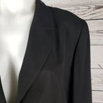 Max Mara 2-Button Solid Black Black Blazer Jacket Women's Size 8 Photo 3