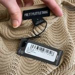 Pretty Little Thing  NWT‎ Wave Knit Maxi Dress Womens Size L in Taupe Beachy Boho Photo 1