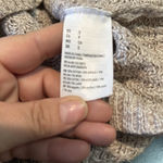 American Eagle  Knit Sweater Women's Small Beige Side Lace-Up Textured Photo 6