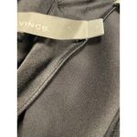 Vince  100 Silk Midi Wrap Dress Black Long  Sleeve size S/P Photo 3