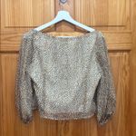 Princess Polly Size 6 Leopard Cheetah Print Tie-Front Top Photo 5