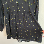 Free People Black Printed Long Sleeve Romper Photo 10