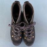 Clarks Faralyn Alpha Navy Blue Suede Lace Up Hiking Ankle Boots Photo 4