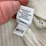 Garnet Hill  Sustainable Organic Cotton Knit White Sweater Womens XSmall Photo 9