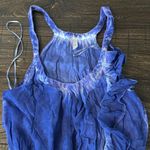 Free People Asymmetrical Tie Dye Dress Blue Sleeveless Boho Festival Size XS Photo 5