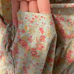 Frank & Eileen Size XS Eileen Relaxed Cotton Floral Button Up Shirt Pink Seafoam Photo 9