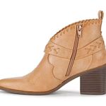 Frye and Co. ankle boot Womens Palma Stacked Heel Booties Light Tan Size 9 Photo 5