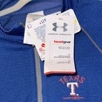 Under Armour  Blue Striped Fitted Texas Rangers Quarter-Zip Pullover NWT Photo 2
