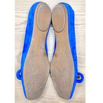 Gianni Bini Royal Blue Double Bow Blue Suede Leather Ballet Flats Photo 5
