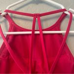 prAna ⭐️ bright pink tropical leaf strappy yoga sports bra size XS Photo 11