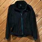 The North Face Boundary tri climate fleece black & teal zip up jacket Photo 2