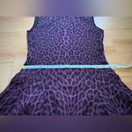 RVN | Dresses | Rvn Burgundy Leopard Print Mini Dress Sz Large Black Photo 6